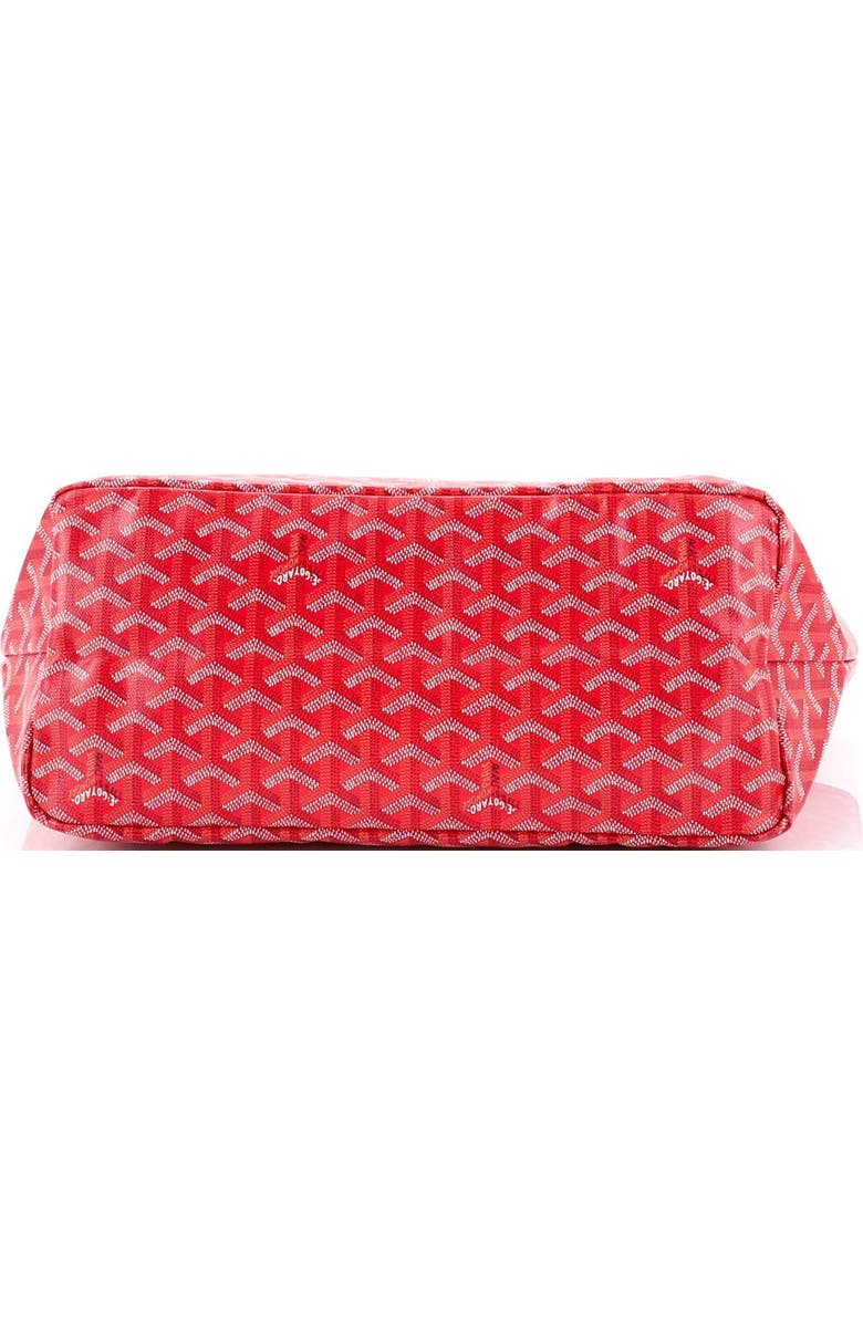 Pre-Owned Goyard Saint Louis Reversible Tote Coated Canvas and Printed Canvas PM, Alternate, color, Red