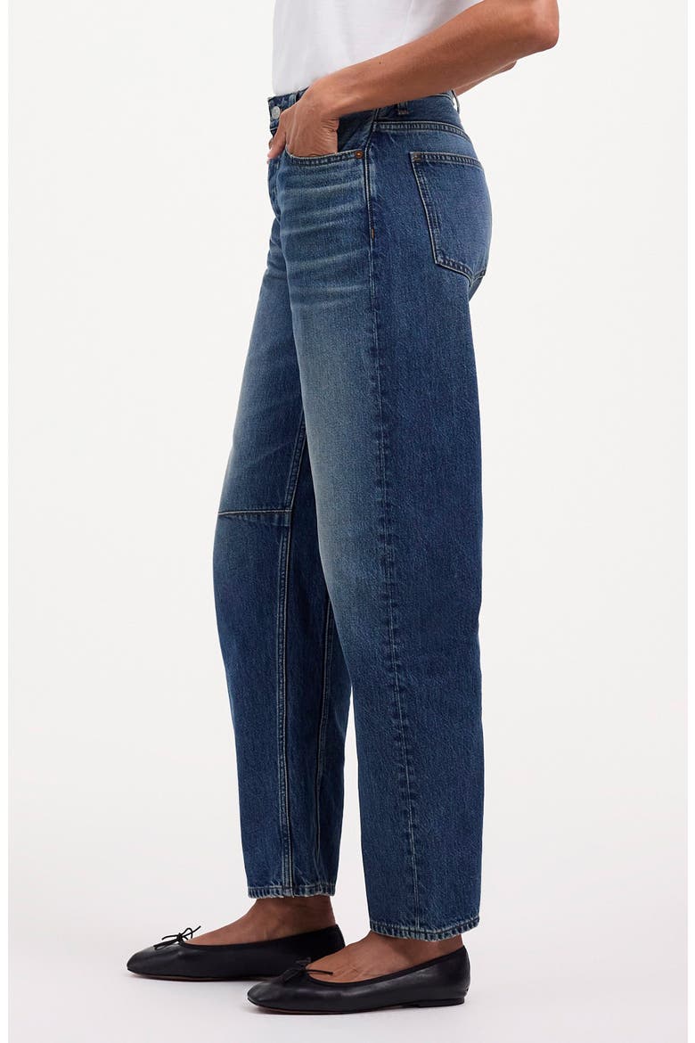 Darted Barrel Leg Jeans, Alternate, color, IRMO WASH