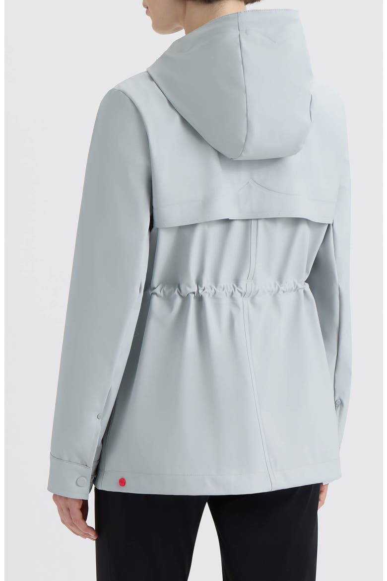 Abbey Short Rubberized Rain Jacket, Alternate, color, SILVER GREY