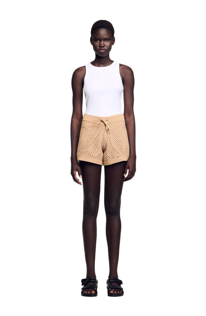 SANDRO Strass shorts, Alternate, color, 