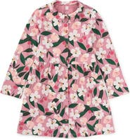 Tea Collection Cherry Collared Long Sleeve Shirtdress