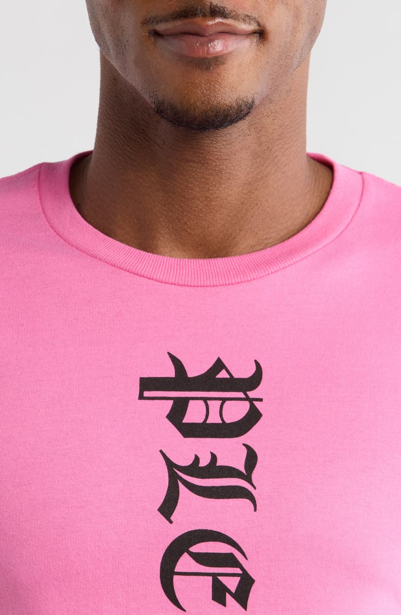 PLEASURES Knight Graphic T-Shirt, Alternate, color, Pink