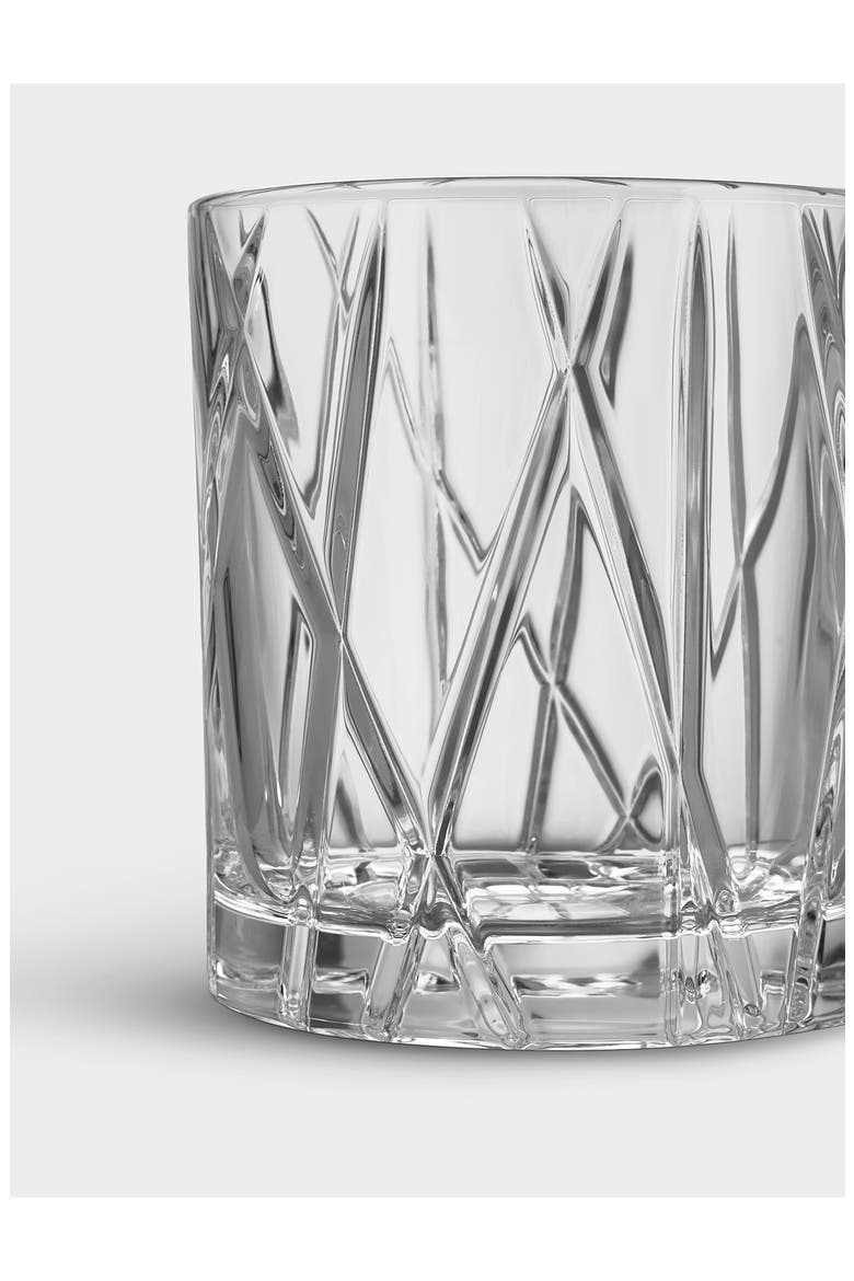 City Set of 4 Crystal Old Fashioned Glasses, Alternate, color, CLEAR
