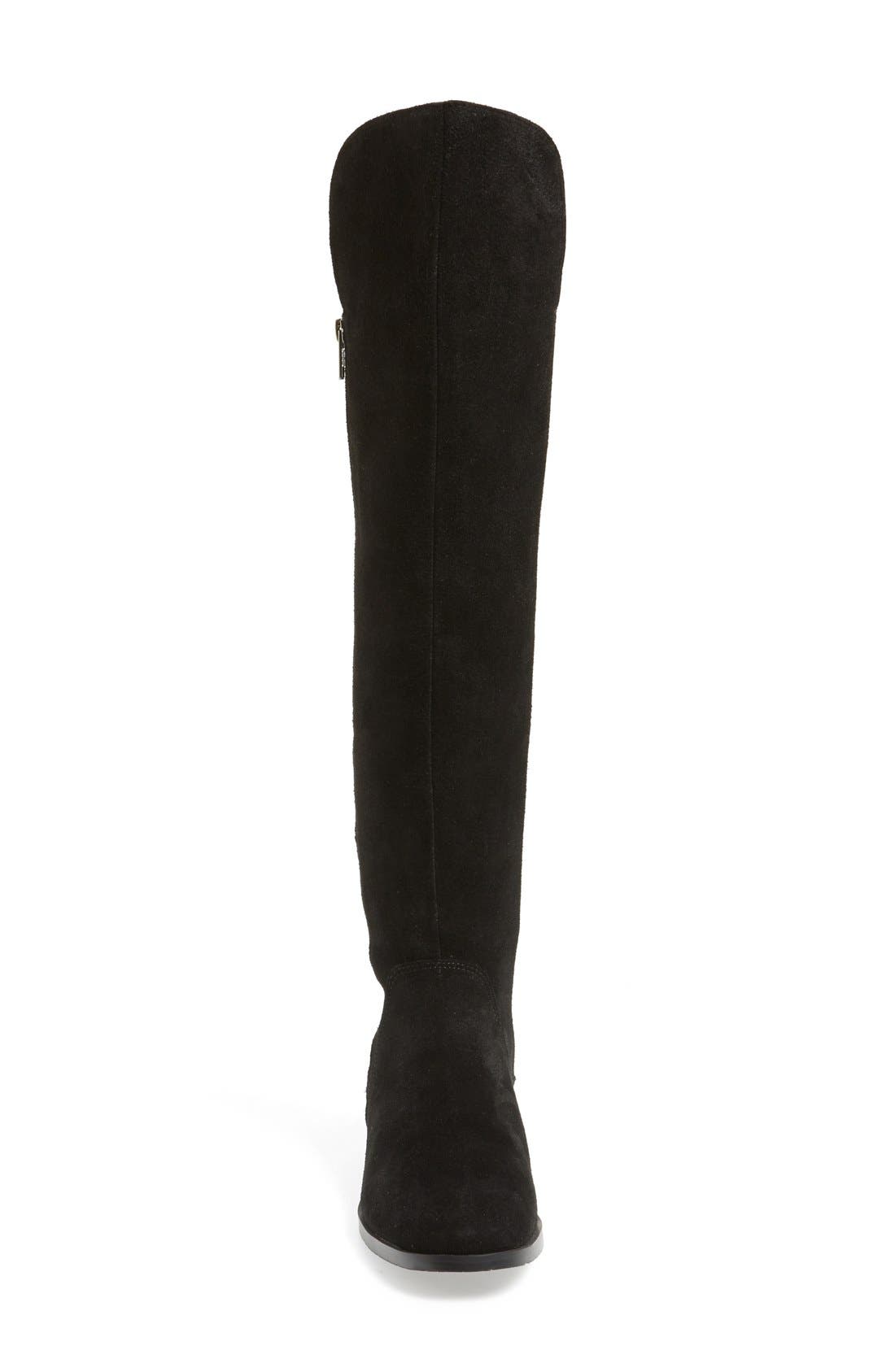 'Montana' Over the Knee Boot, Alternate, color, BLACK