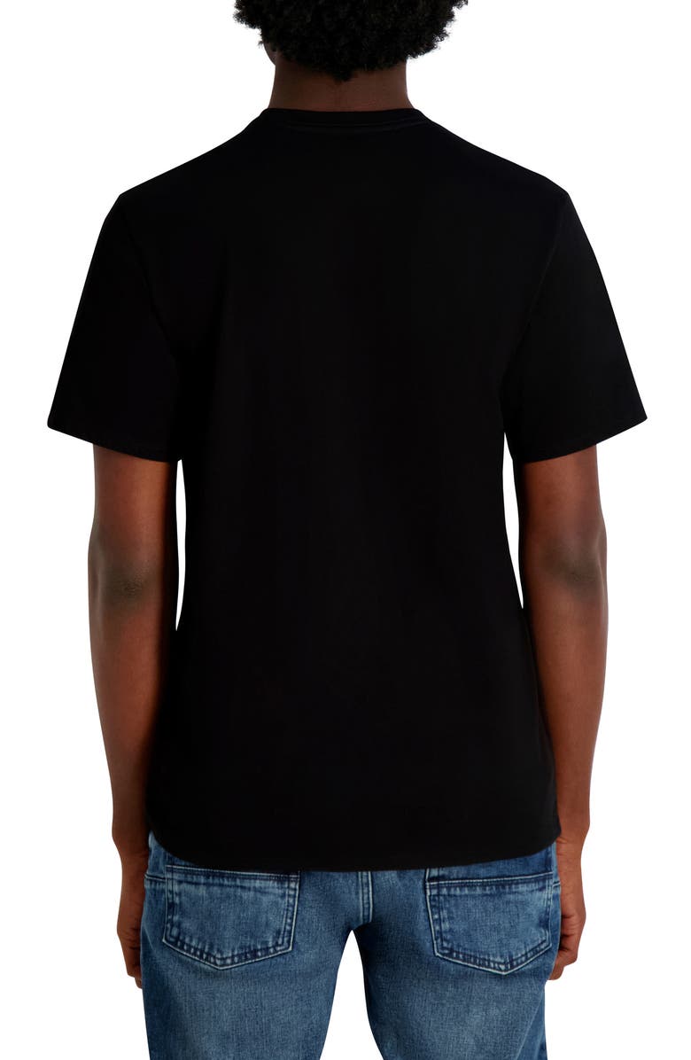 KARL LAGERFELD PARIS Digital Armor Karl Cotton Graphic T-Shirt, Alternate, color, Black