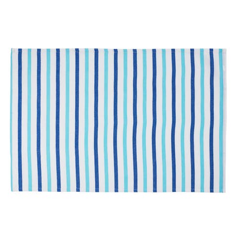 Lakeview Blue Stripe Set of 6 Placemats 13" x 19"