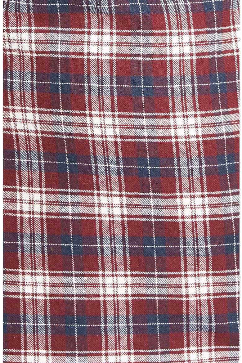 Chloe K Plaid Tunic, Alternate, color, WINE/ NAVY