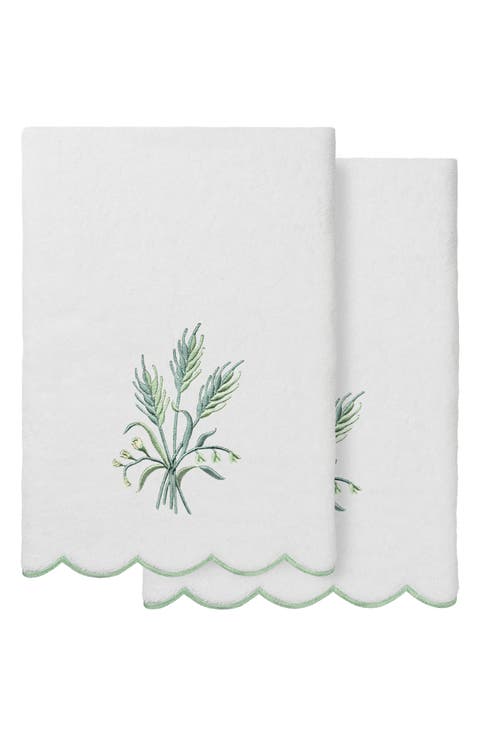 Whitney Scallop 2-Piece Bath Towel Set