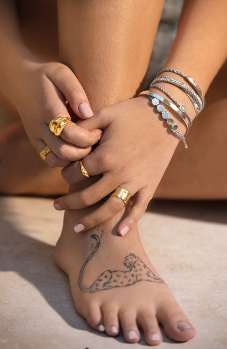 Monica Vinader Engravable Linear Bar Friendship Bracelet, Alternate, color, Silver/ Silver Metallica