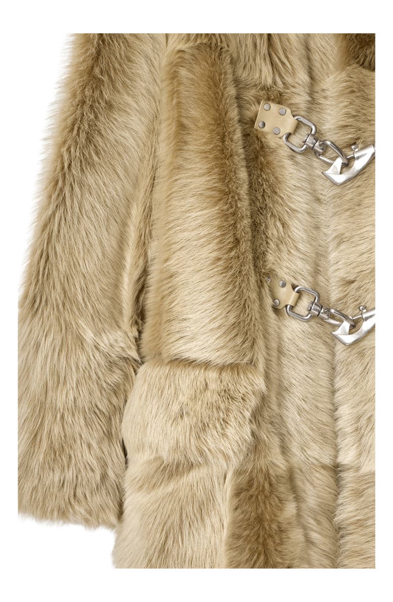 Burberry Shearling Duffle Coat, Alternate, color, 