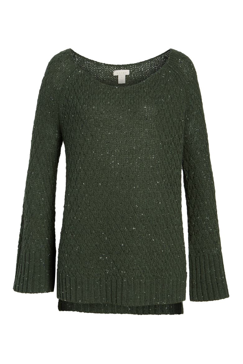 Slouchy Tunic Sweater, Alternate, color, GREEN WOOD