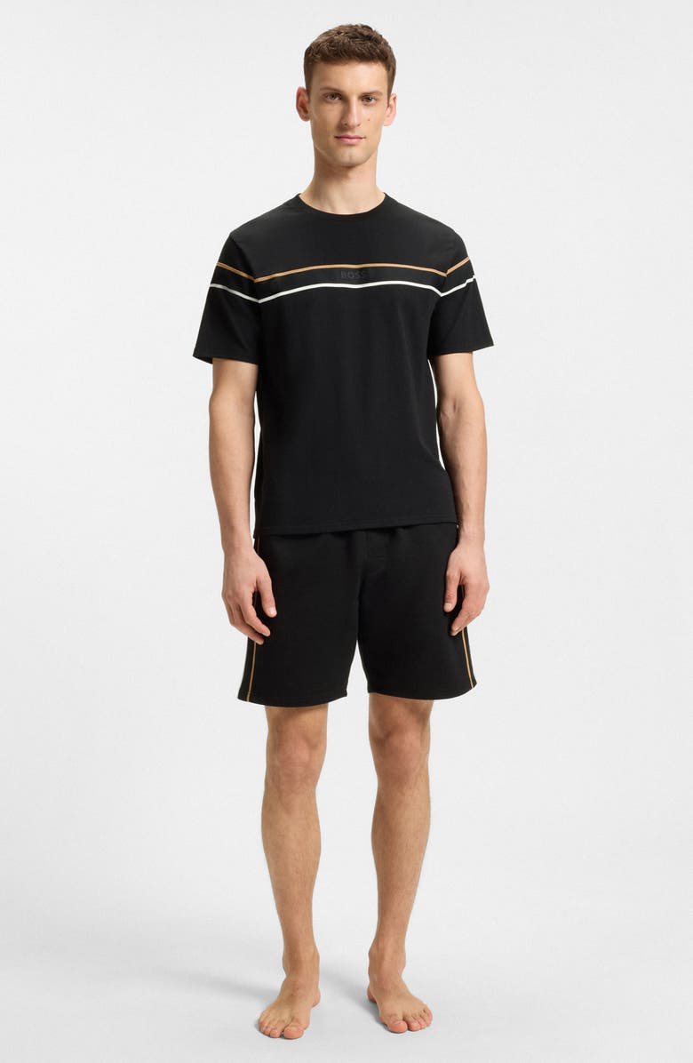 BOSS Iconic Stripe T-Shirt, Alternate, color, Black
