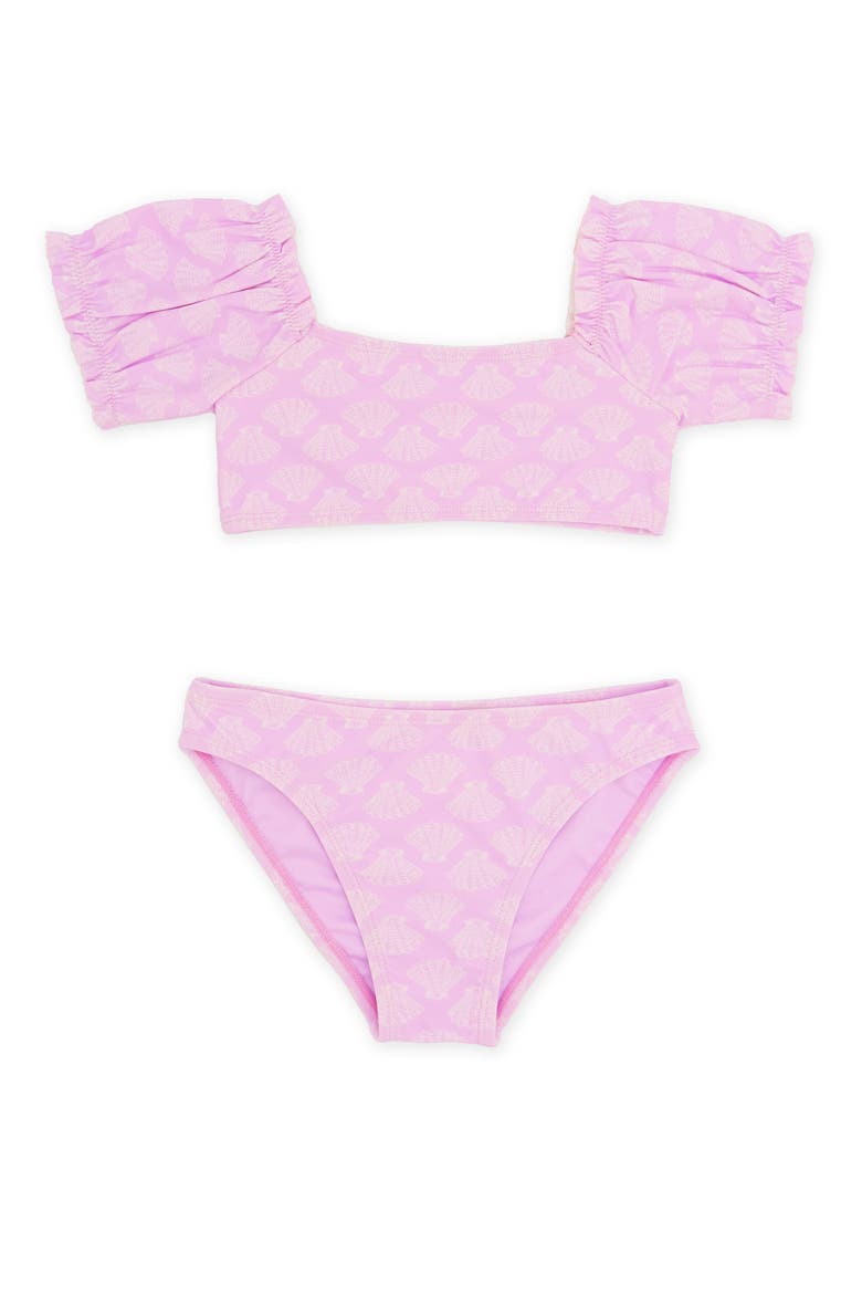 Kids' Blossom UPF 50+ Two-Piece Swimsuit, Main, color, POP PINK