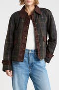 Scotch & Soda Luna Wax Plaid Mixed Media Jacket