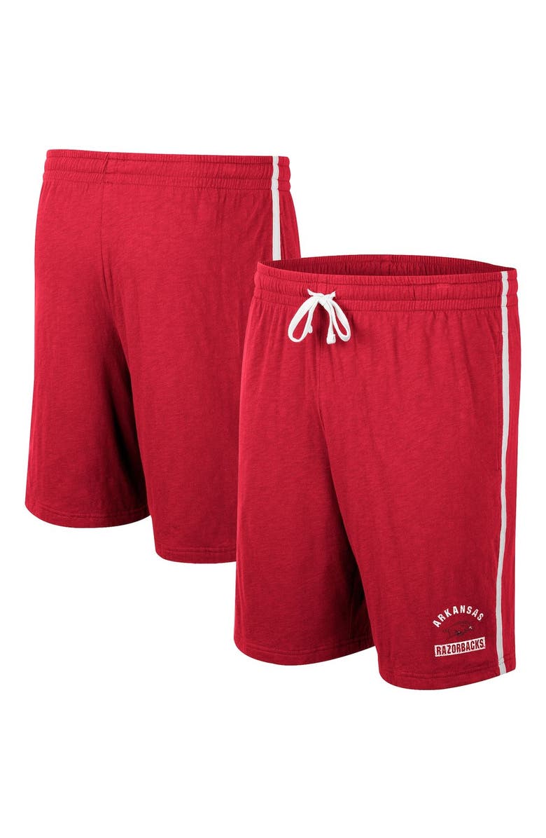 COLOSSEUM Men's Colosseum Cardinal Arkansas Razorbacks Thunder Slub Shorts, Main, color, Cardinal