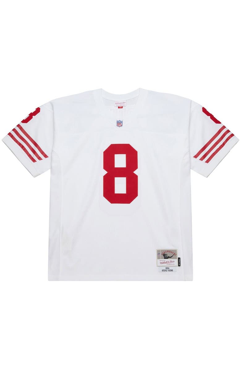 Mitchell & Ness Men's Mitchell & Ness Steve Young White San Francisco 49ers 1994 Legacy Replica Jersey, Alternate, color, White