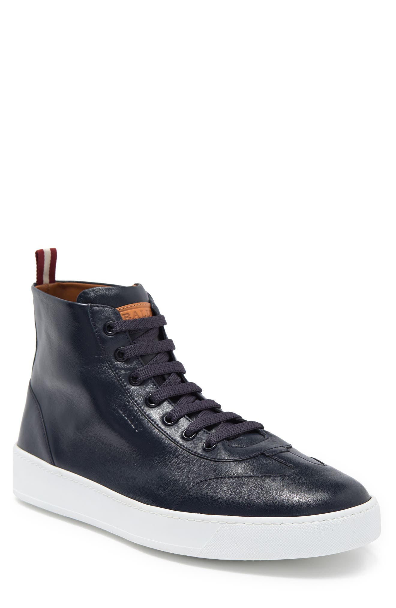 Bally Bruce Leather High-Top Sneaker, Main, color, 