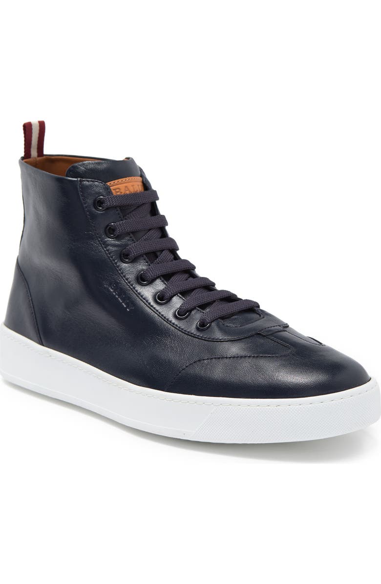 Bally Bruce Leather High-Top Sneaker, Main, color,