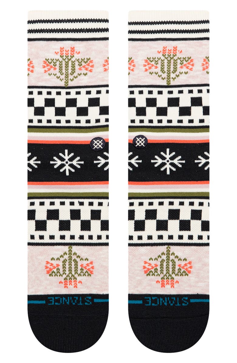 Stance Winter Bloom Crew Socks, Alternate, color, Lilac