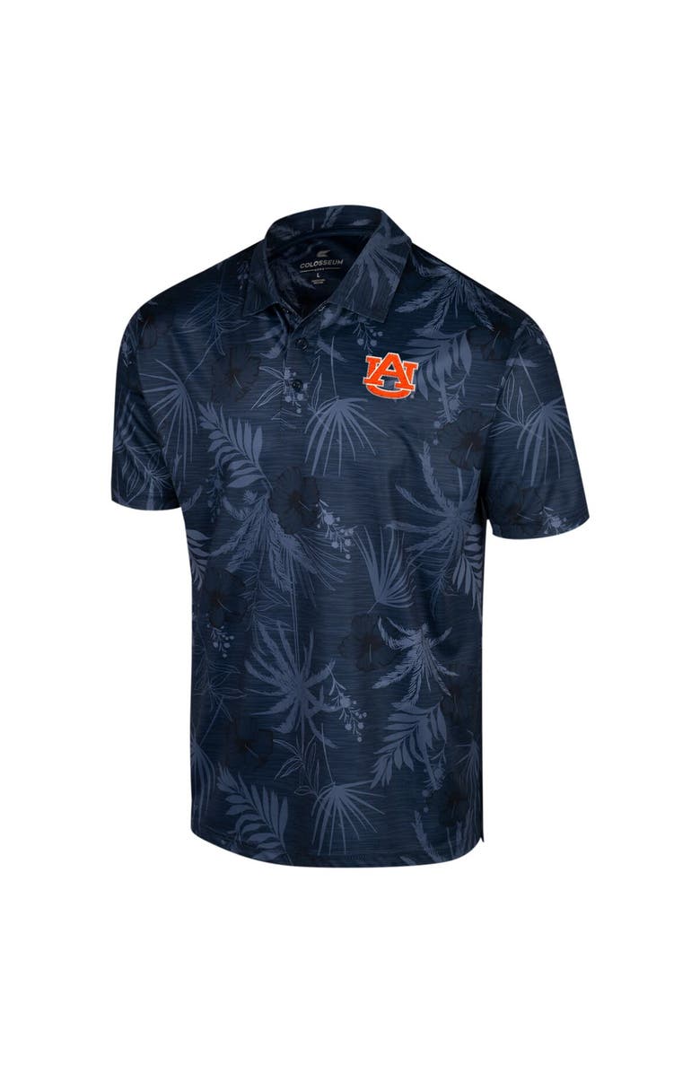 COLOSSEUM Men's Colosseum Navy Auburn Tigers Big & Tall Palms Polo, Alternate, color, Navy