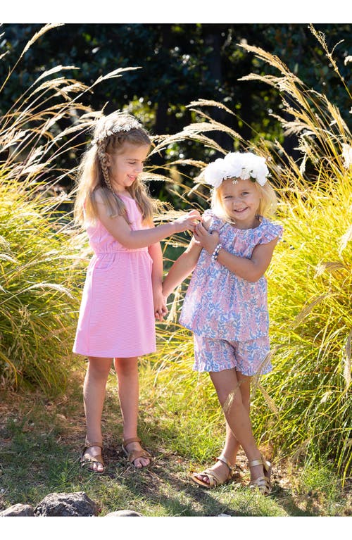 BUSY BEES BUSY BEES RUBY POCKET DRESS PINK MINI STRIPE