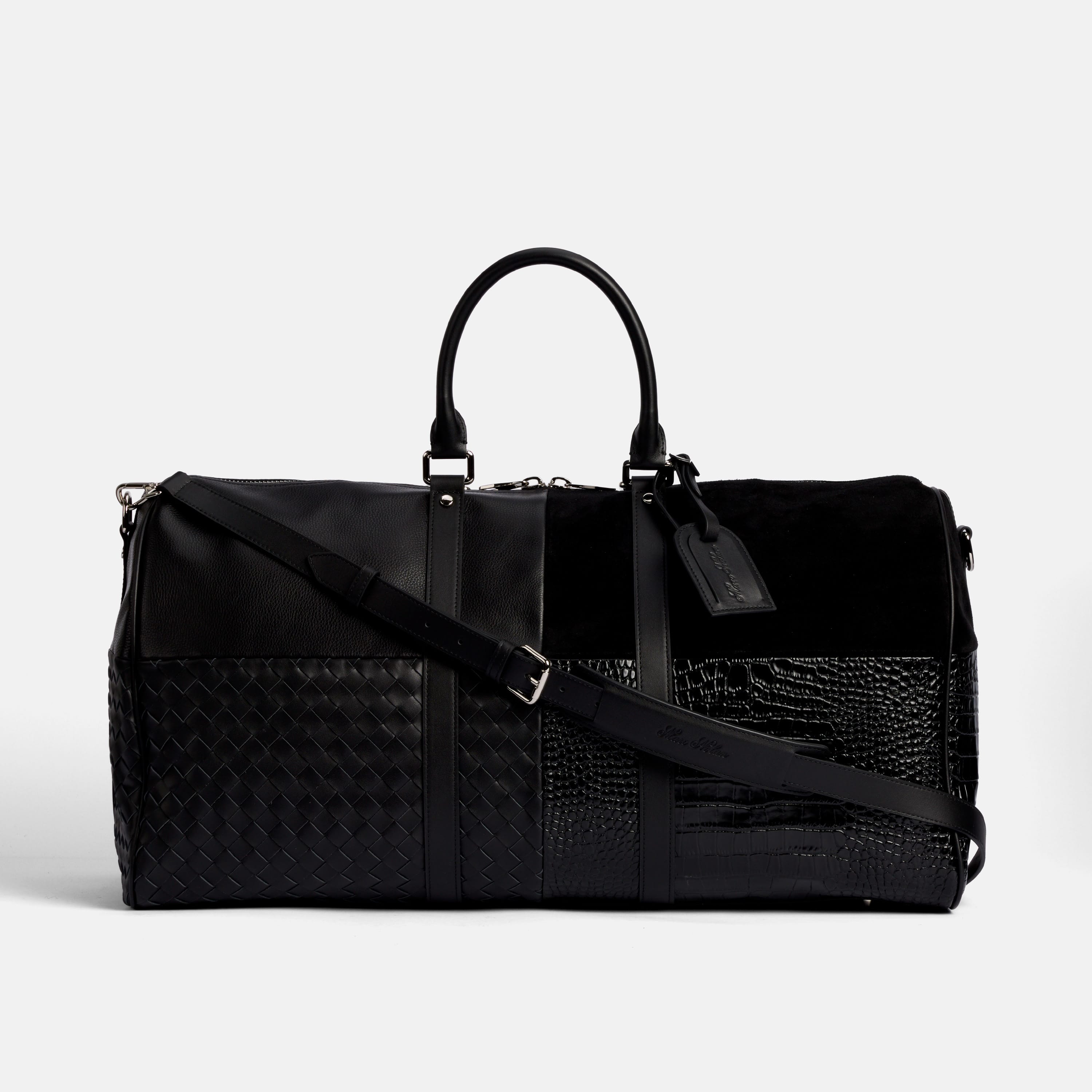 Large Weekender Duffle Bag, Main, color, Black Multi
