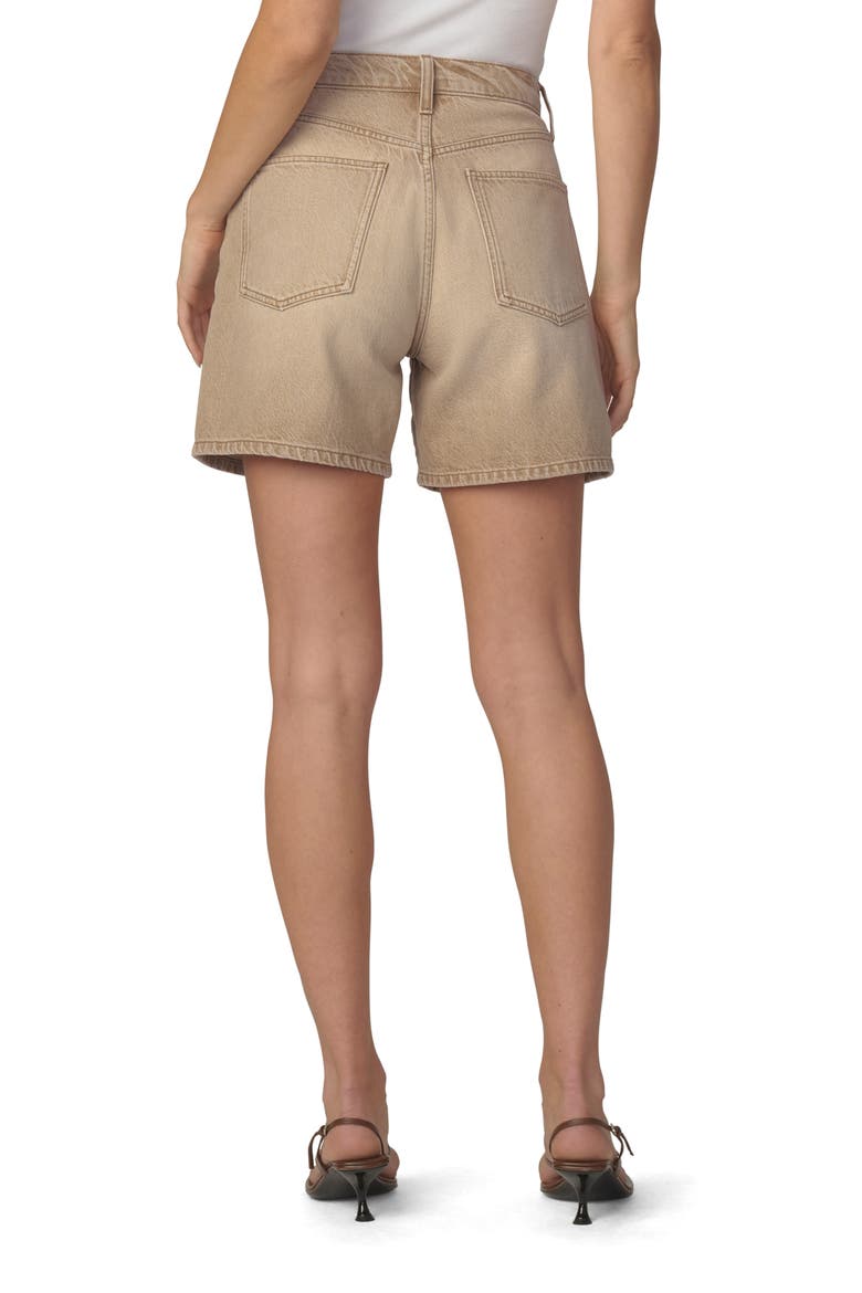 The Harlowe Mid Thigh Relaxed Denim Shorts, Alternate, color, WASHED TANNIN