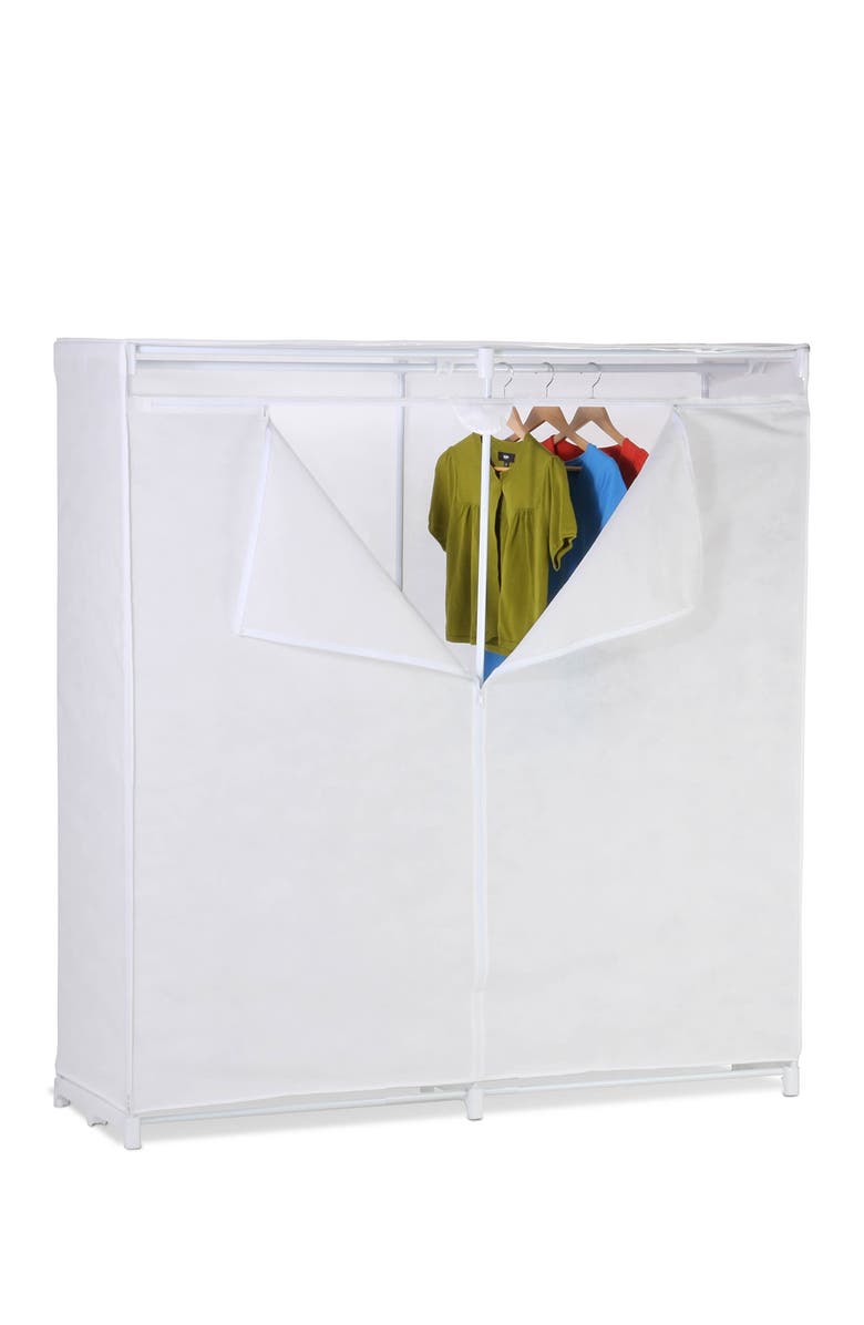 HONEY-CAN-DO 60" White Storage Closet, Main, color, 