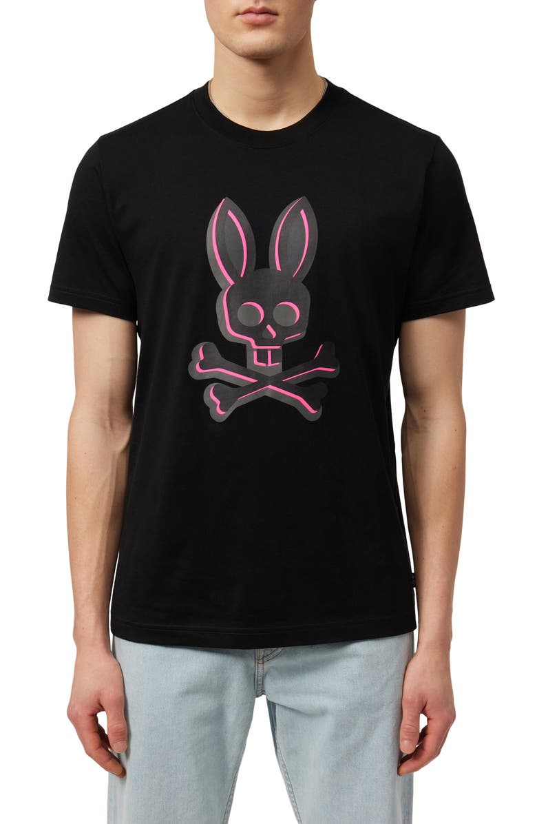 Psycho Bunny Gel Print Graphic T-Shirt, Main, color,