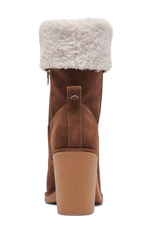 Dolce Vita Caddie Faux Shearling Lined Plush Boot In Brown