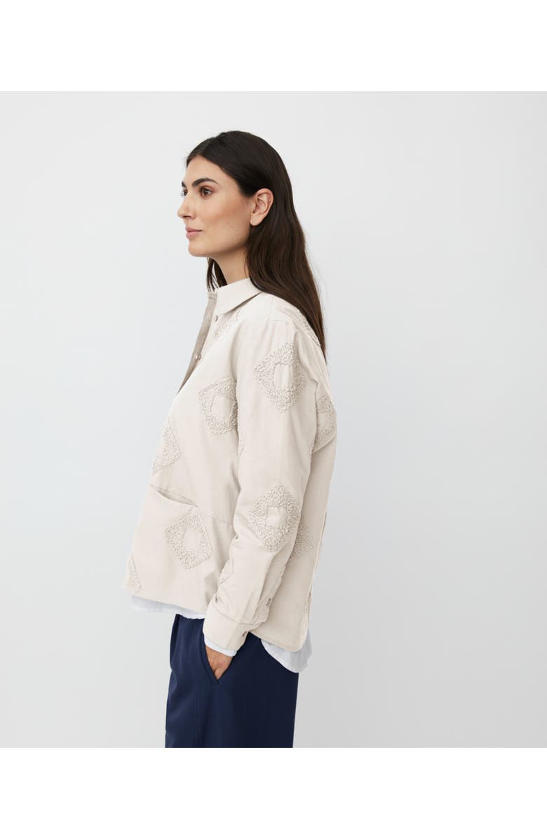 Masai Copenhagen 100% Cotton Long Sleeve Collared Shirt, Alternate, color, Jet Stream