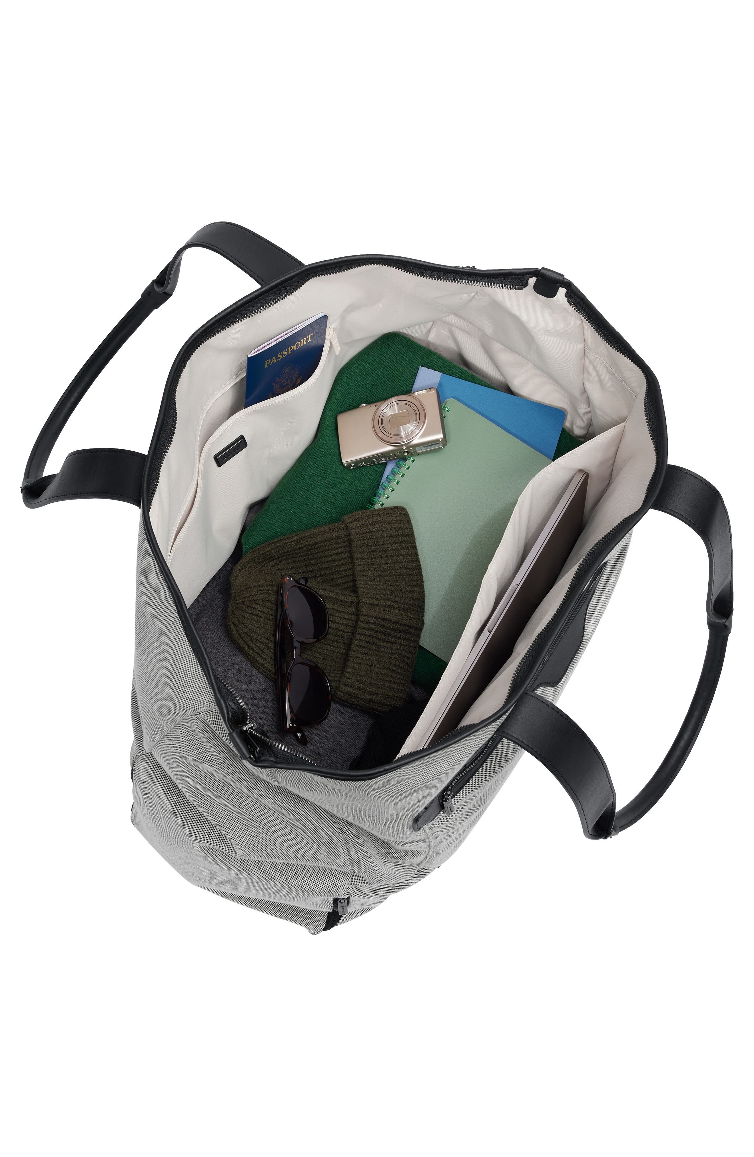 Away Transit Canvas Tote, Alternate, color, Transit Canvas Black