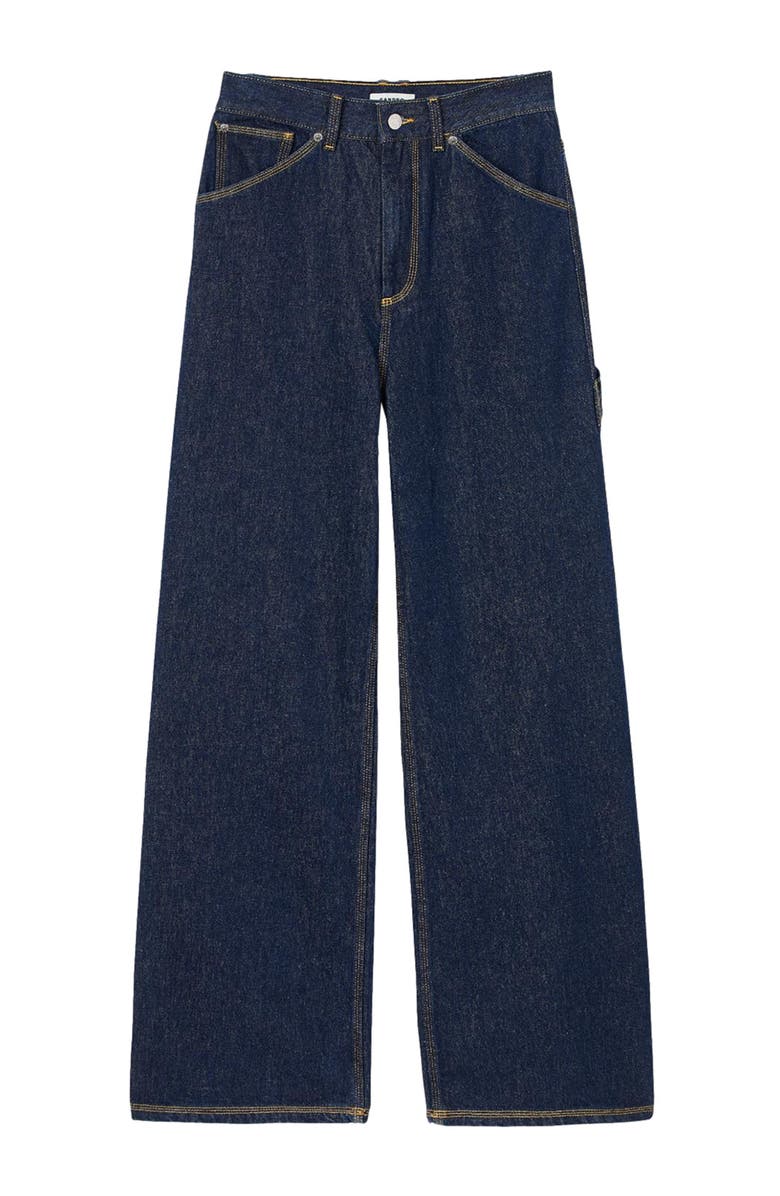 SANDRO Wide-leg flared jeans, Alternate, color, 