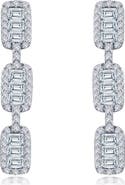 Lafonn Baguette Simulated Diamond Drop Earrings