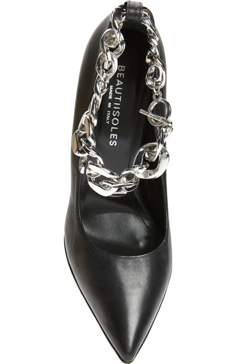 BEAUTIISOLES Justine Chain Ankle Strap Pump, Alternate, color,
