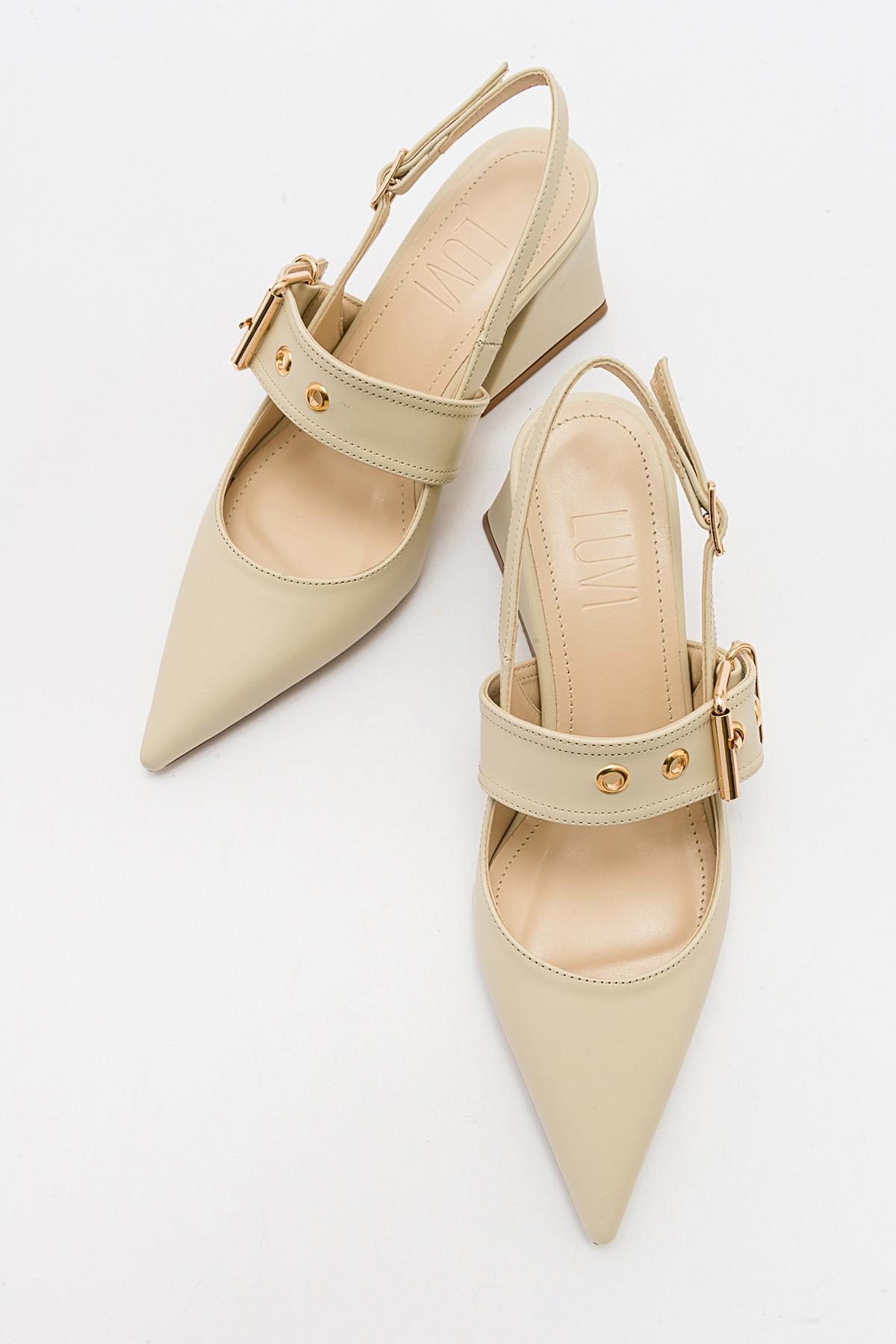 Prologue Shoes Nepido Pointed Toe Block Heel Pump, Alternate, color, Off-White