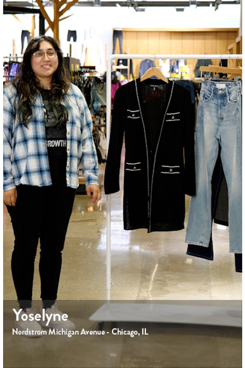 Pointelle Knit Duster Jacket video