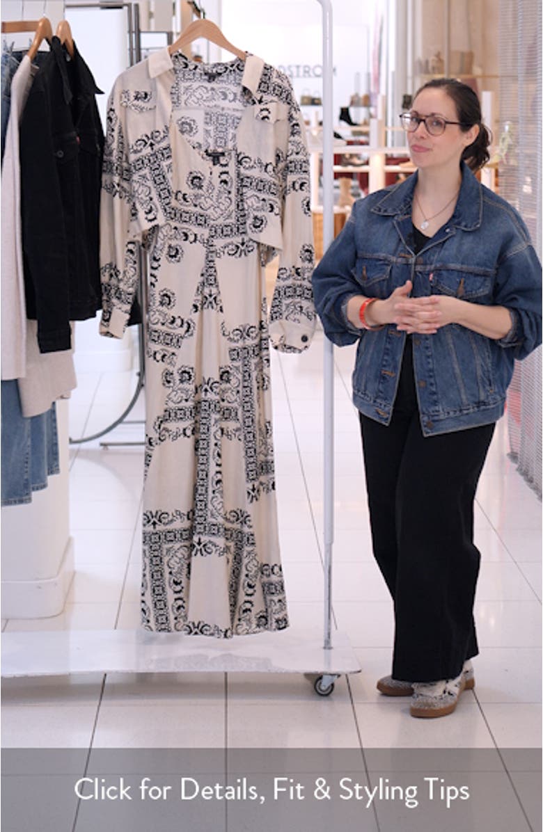 Print Sleeveless Maxi Dress with Jacket, sales video thumbnail