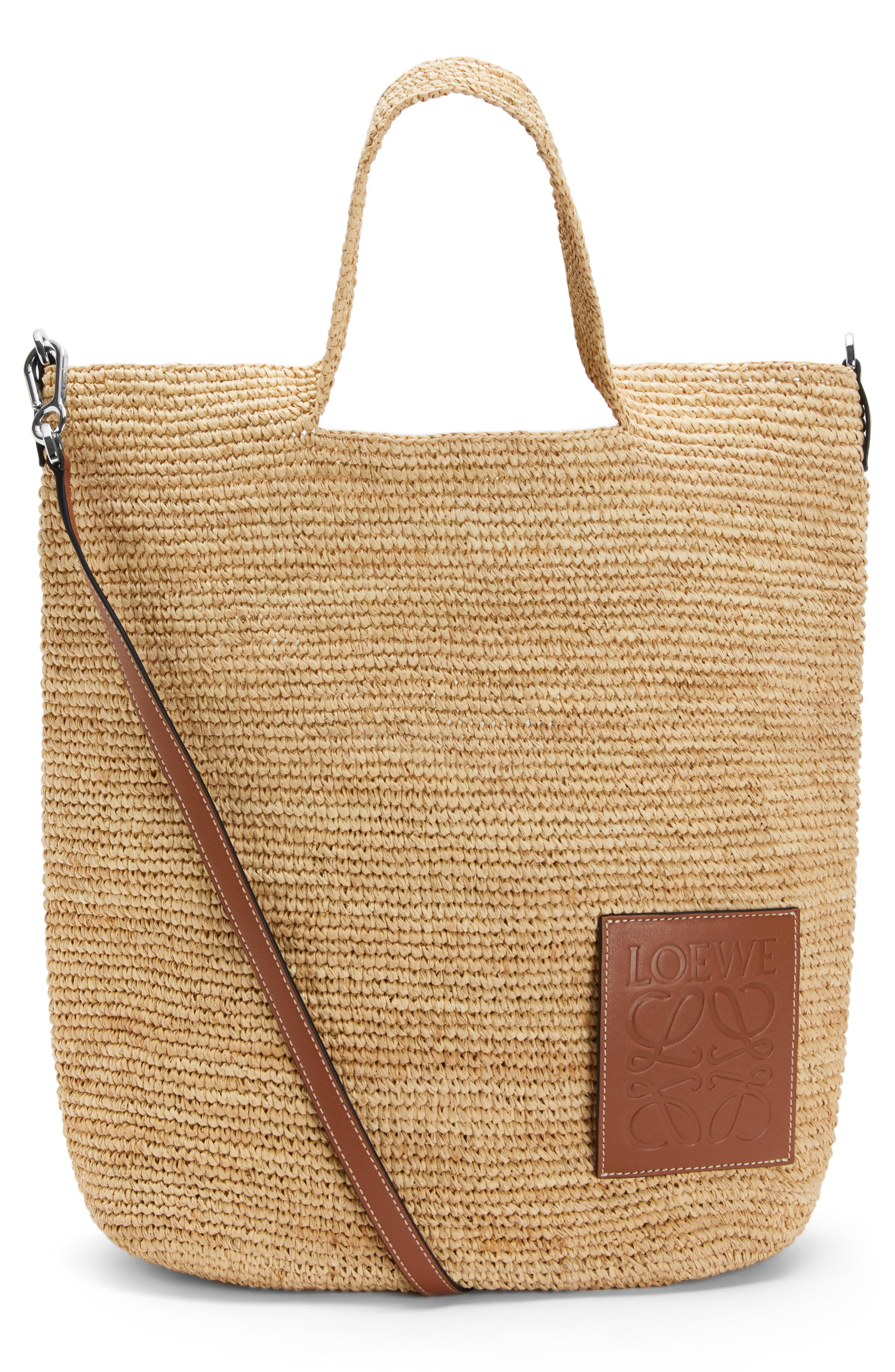 Loewe x Paula's Ibiza Raffia Slit Bag, Main, color, 