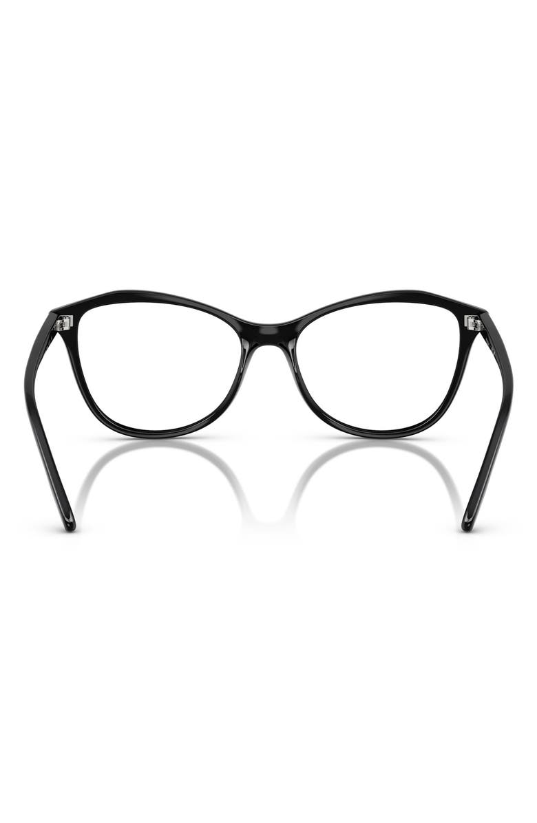 VOGUE 52mm Irregular Optical Glasses, Alternate, color, Black