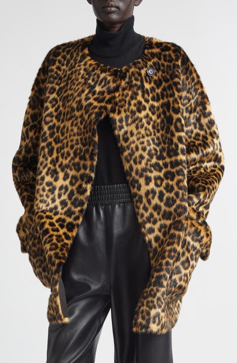 Nerissa Leopard Spot Faux Fur Jacket