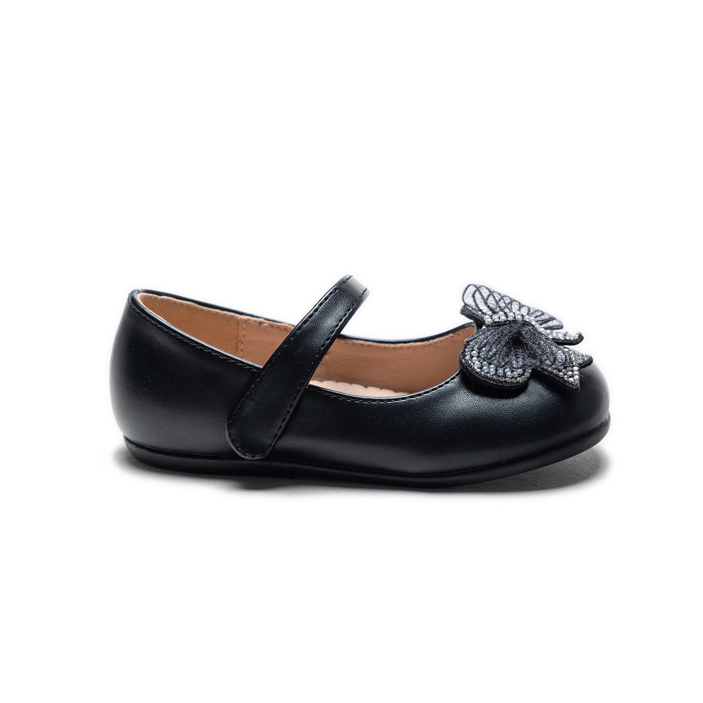 Tulleen Charlotte Ribbon Flats, Alternate, color, Black