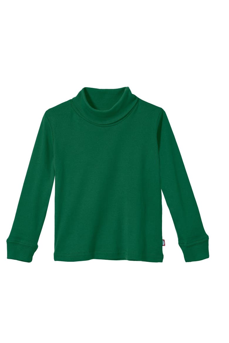 Unisex Soft 100% Cotton Turtleneck, Alternate, color, Forest Green