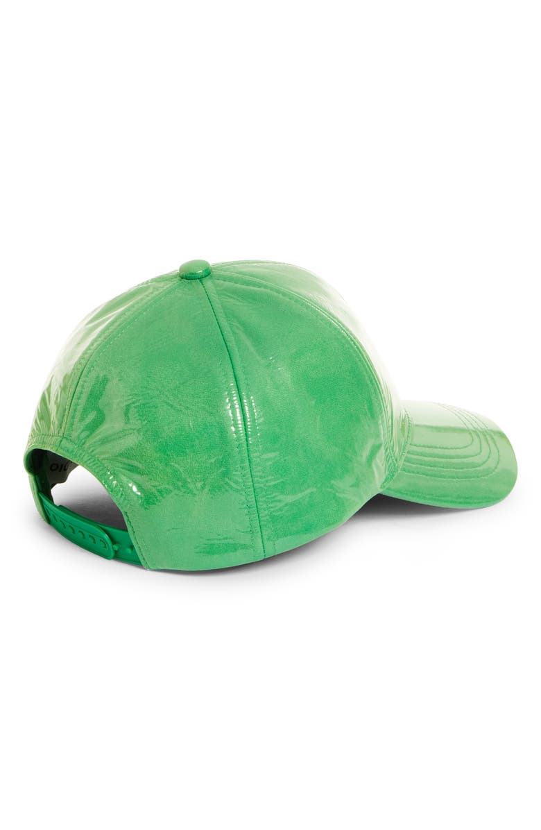 Stand Studio Cia Luminous Faux Leather Baseball Cap, Alternate, color,