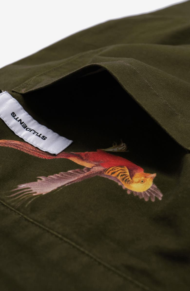 STUDENTS Daybreak Straight Bird Pants, Alternate, color, Military