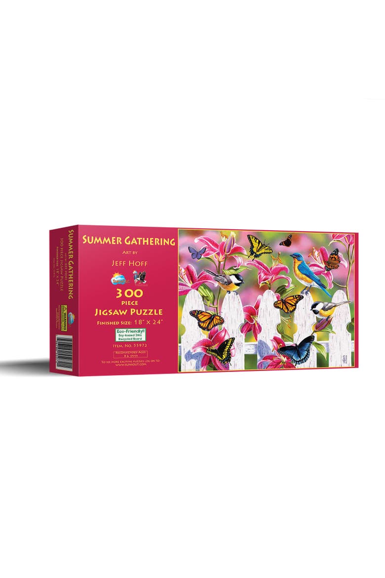 Summer Gathering 300 piece Jigsaw Puzzle for Adults, Main, color, Multicolor