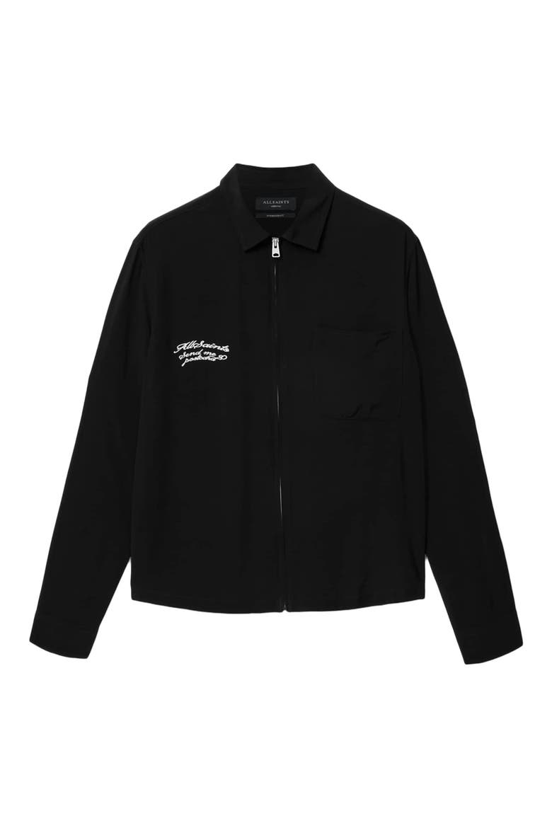 Buck Embroidered Jacket, Alternate, color, SURGE BLACK