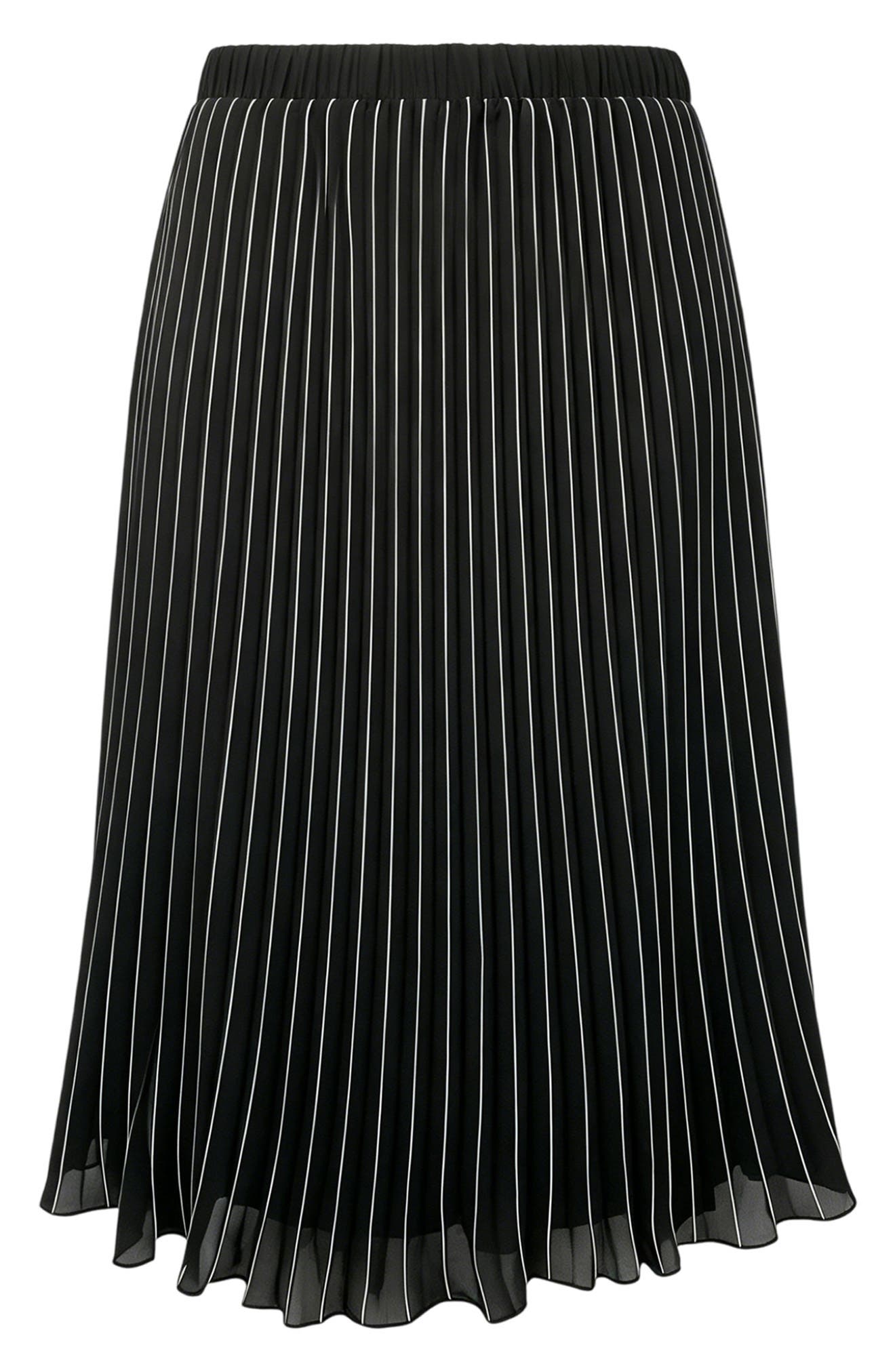 WDNY Tipped Pleated Pull-On Skirt