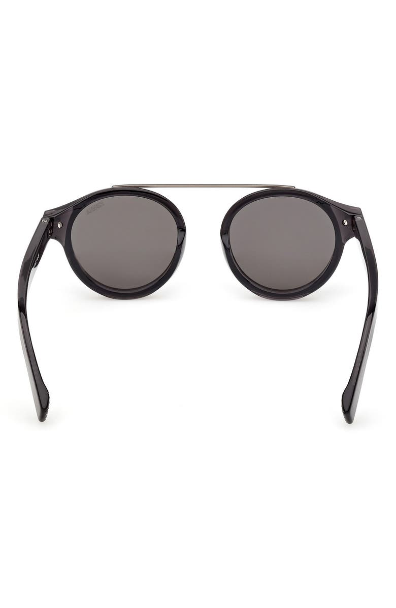 ZEGNA 48mm Small Geometric Sunglasses, Alternate, color, 