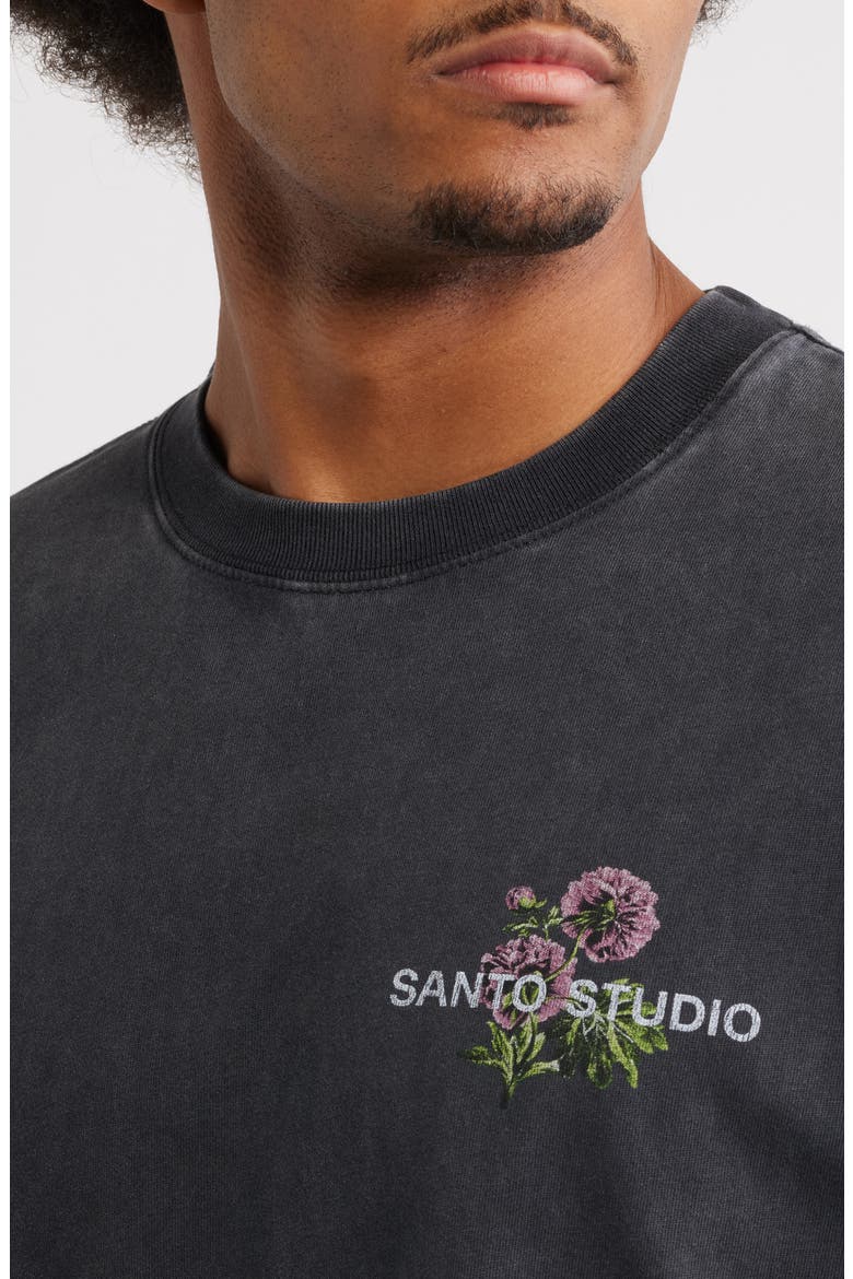 Nature Club Cotton Graphic T-Shirt, Alternate, color, BLACK FADE